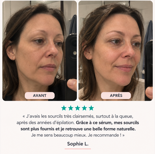 Sérum Croissance Sourcils — Repousse Naturelle en 4 Semaines