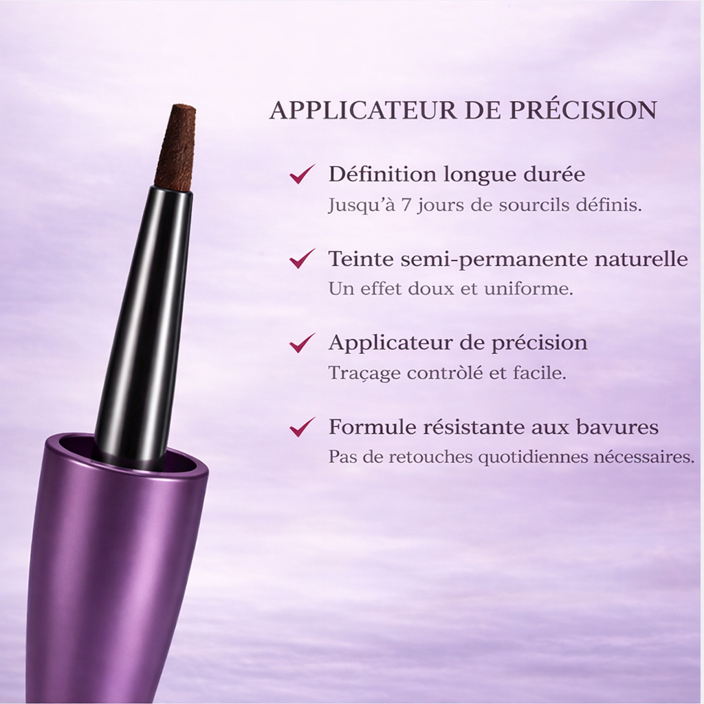 Des sourcils parfaits en 5 minutes qui durent 7 jours.