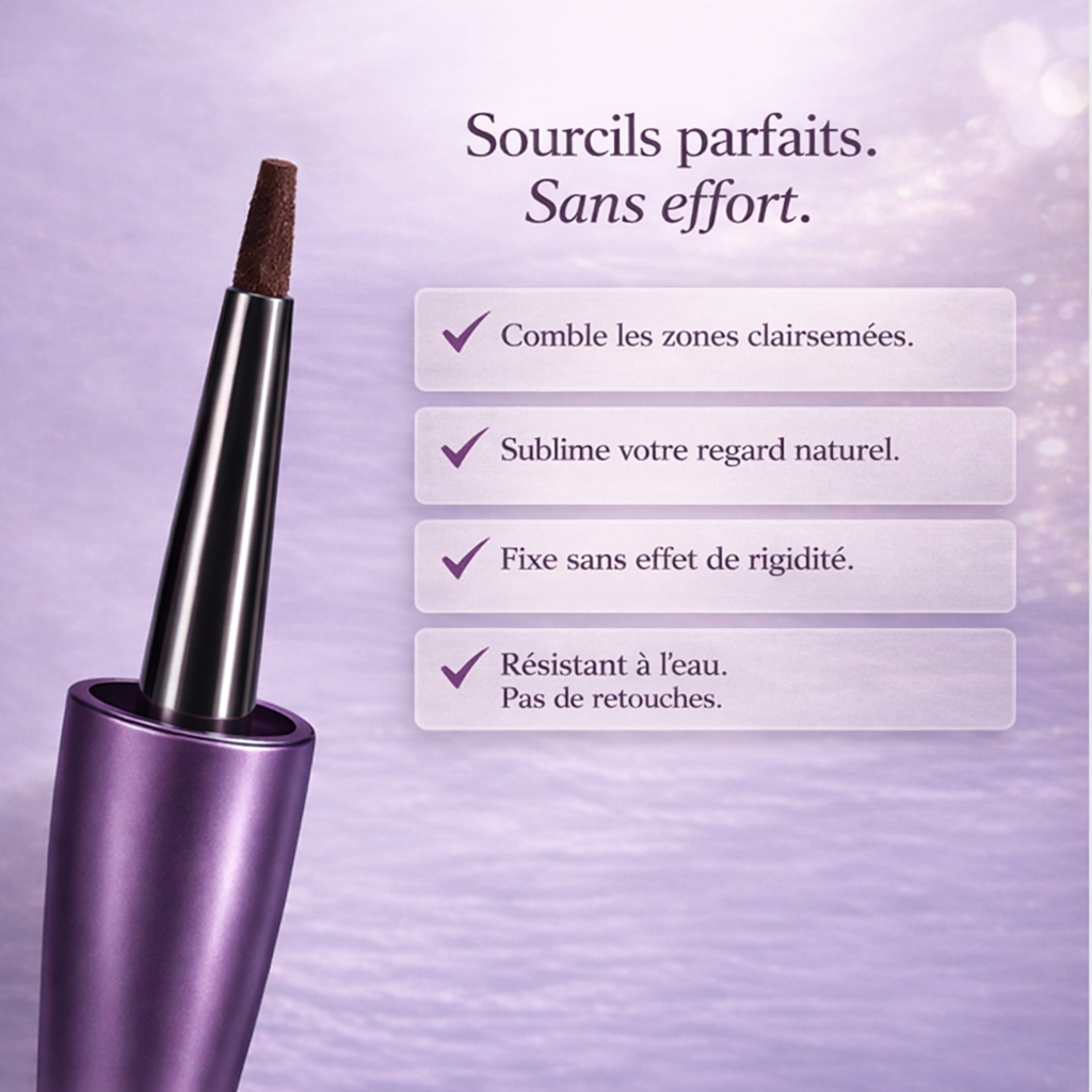 Des sourcils parfaits en 5 minutes qui durent 7 jours.
