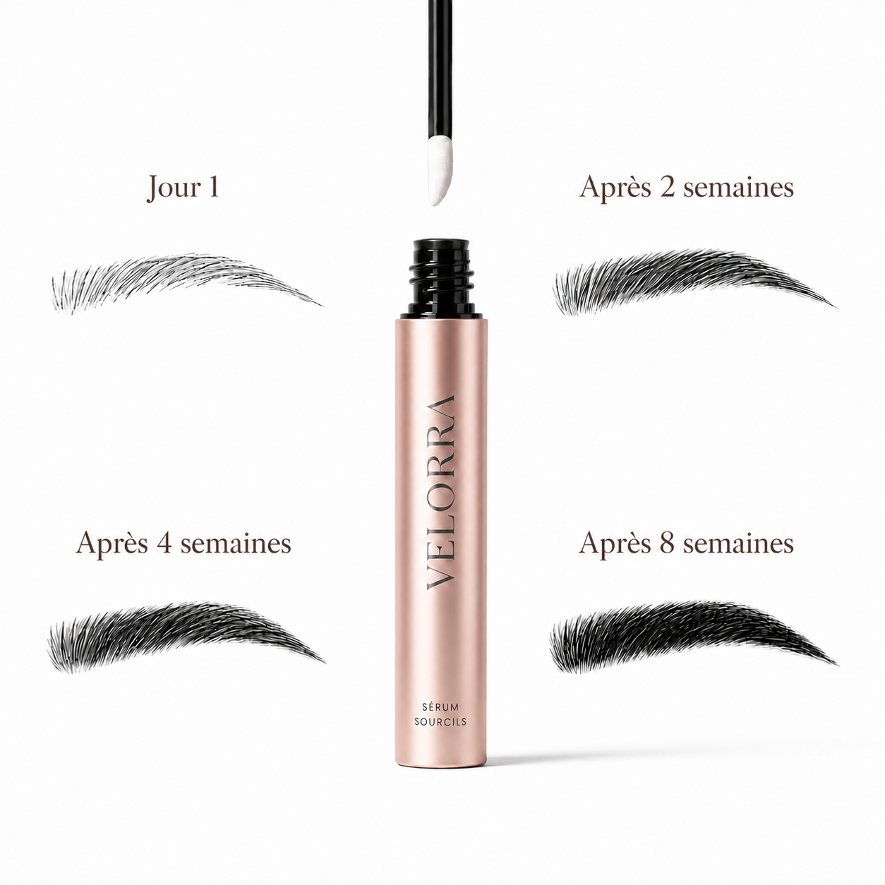Sérum Croissance Sourcils — Repousse Naturelle en 4 Semaines