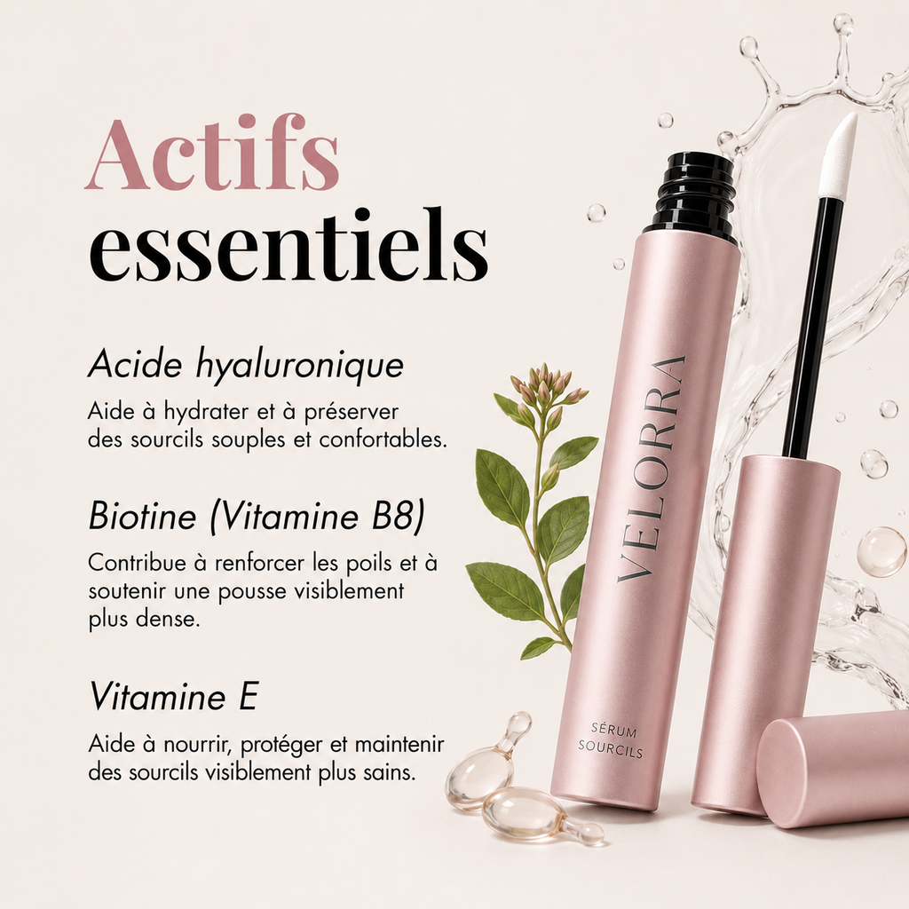 Sérum Croissance Sourcils — Repousse Naturelle en 4 Semaines