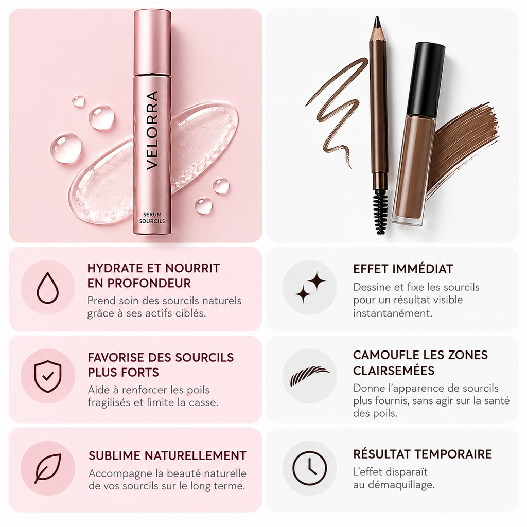 Sérum Croissance Sourcils — Repousse Naturelle en 4 Semaines