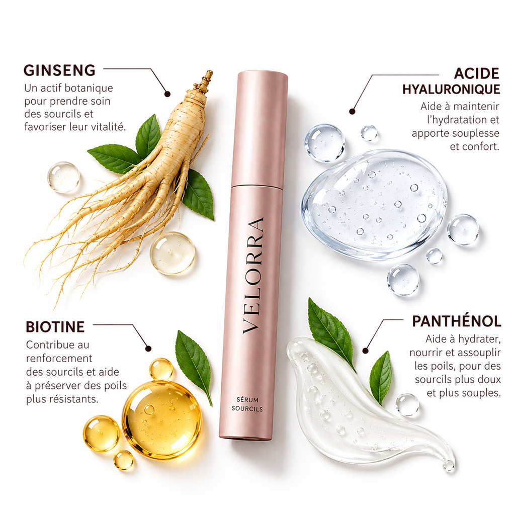 Sérum Croissance Sourcils — Repousse Naturelle en 4 Semaines